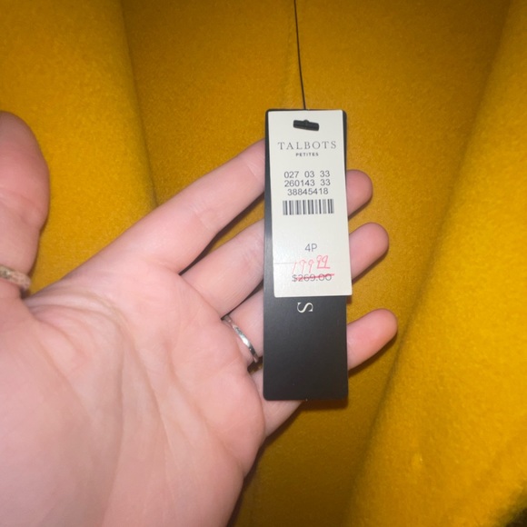 Mustard Yellow Wool Coat - Unlined - Picture 5 of 5